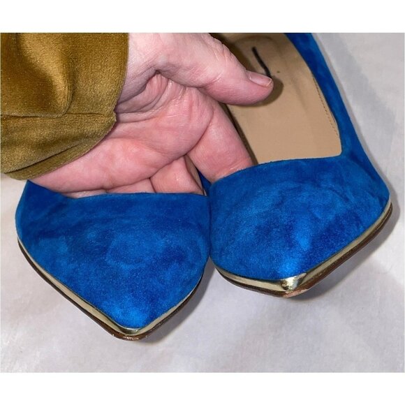 J.CREW Everly Suede Metallic-Trim Stilettos - Picture 2 of 10